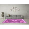 thumbnail image 3 of Ahgly Company Indoor Rectangle Abstract Purple Modern Area Rugs, 5' x 8', 3 of 4