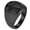 Black, variant on Stainless Steel Christian Cross Signet Rings for Men Classic Comfort Fit Statement Religious Faith Band Jewelry Black Size 11