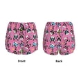 thumbnail image 5 of Lsque Colorful Cute French Bulldog Printed Women's Running Shorts with Liner Pockets,Elastic Quick Dry Workout Athletic Gym Yoga Shorts,Womens High Waist Shorts-, 5 of 9