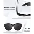 thumbnail image 6 of Polarized Fit Over Sunglasses for Women Trendy Overszied Frame Shades (2 pack), 6 of 10