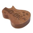 thumbnail image 1 of Pick Box Holder, Solid Wood Delicate Container  Pick Storage Box Patterned  For Bass For Guitarist, 1 of 8