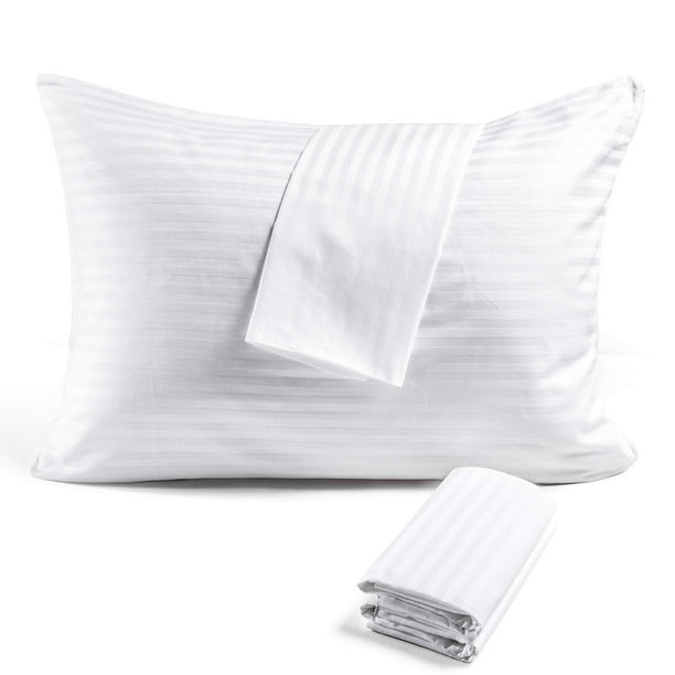 Protectores de almohada FAUNNA con cierre 100% algodón (20 x 26 cm), paquete de 4