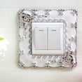 thumbnail image 3 of Flmtop Switch Sticker European Style Punch Free Plastic Wall-mounted Outlet Cover Wall Decal for Home, 3 of 8