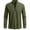 Army Green, variant on ZZwxWA Men's Classic Lace Up Stand Collar Shirts Vintage Renaissance Pirate Costume Long Sleeve Tops for Medieval Viking up to 65% Off