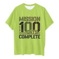 thumbnail image 4 of SXcggal One Mode Enfants T-Shirt Décontracté Imprimé Col Rond Manches Courtes Ample Mignon Confortable Beaux Hauts Filles, 4 of 4