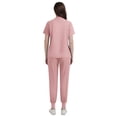 thumbnail image 2 of Niaahinn Women's Scrubs Set - V-Neck Top & Drawstring Jogger Scrub Pant for Nursing Uniforms, 9 colors, 2 of 8