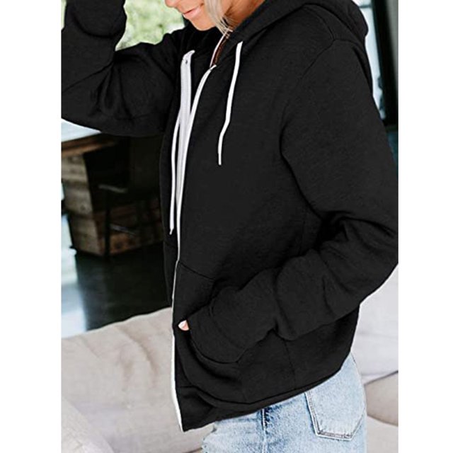 Sudadera Holgada, Sudaderas Con Capucha Informales Con Cremallera Para Mujer Para Citas ACTIVE Cocina, Decoración y Otros