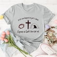 thumbnail image 4 of LUOGENLI T-shirts pour Femme pour Femmes T-Shirt Décontracté à Imprimé de Lettres Col Rond Manches Courtes T-Shirt Plusieurs Couleurs 4xlt T-shirts pour Femmes T-shirts Graphiques Fête de la Saint-Patrick Gris P, 4 of 5