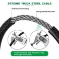 thumbnail image 2 of Cable de seguridad DAOSEC de alta resistencia, 20 pies x 1,2 cm, a prueba de cortes, 2 of 6