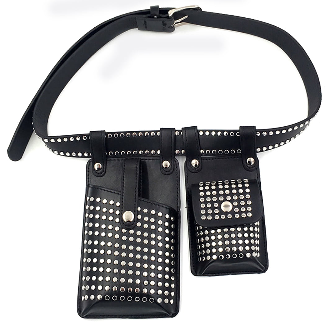 Double Rivet Punk Waist Bag Fanny Phone 