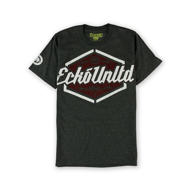 Ecko Unltd. Camiseta con gráfico Hex para hombre, gris, pequeña Ecko Unltd. Camiseta gráfica