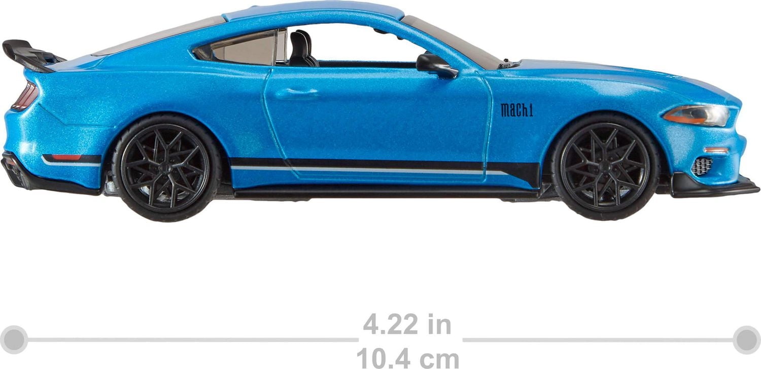 Hot Wheels Premium 1:43rd Scale 2021 Ford Mustang Mach 1 Collectible Car, Gift for Collectors