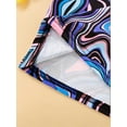 thumbnail image 7 of Girls Straps Sleeveless Glow In The Dark Dazzling Heart Print Bodycon Slim Dresses, 7-14Y Kids Party Dress, 7 of 7