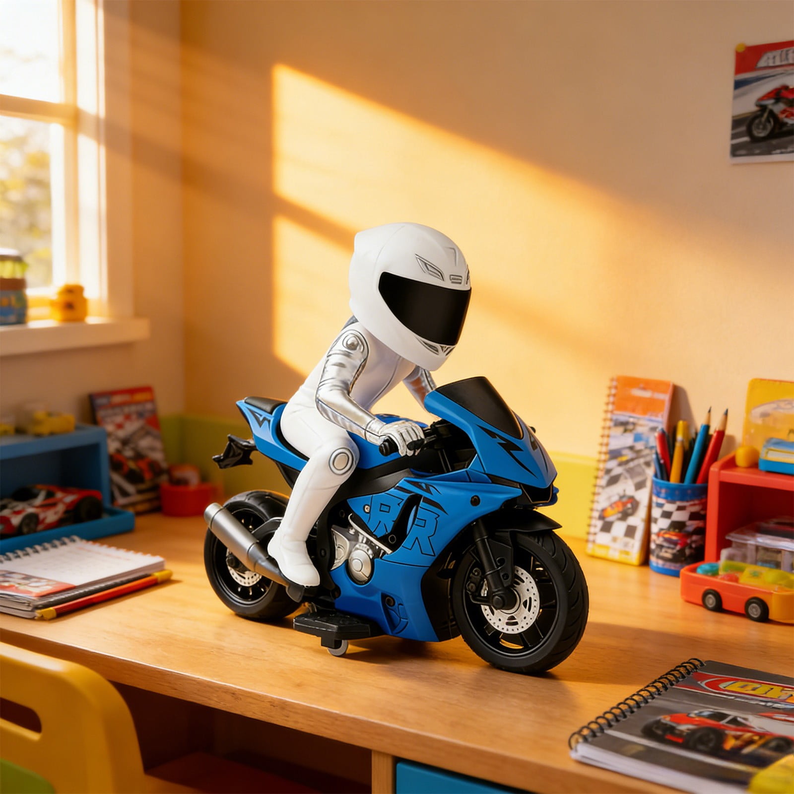Remote Control Motorcycle Light Off-road Motorcycle Toy High-speed RC Remote Control Car Racing Car Drifting Stunt Car