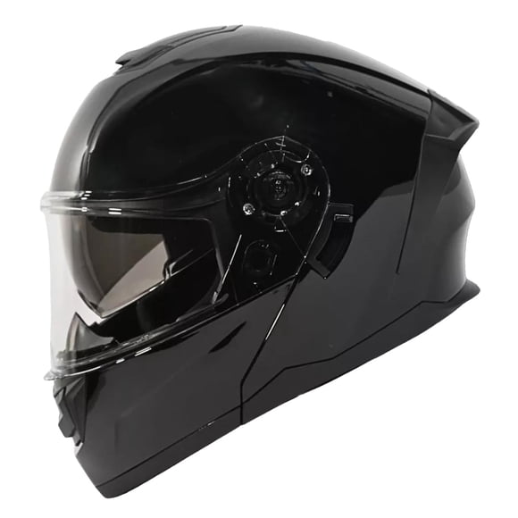 Casco Para Motociclista Sayto 2W Ghost Negro Abatible Certificado Gafas Talla XXL