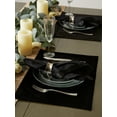 thumbnail image 2 of Design Imports CAMZ11952 DII Set de Table en Velours Noir (Lot de 4), 2 of 2