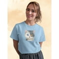 thumbnail image 2 of Two Cats With Two Eye Colors T-Shirt Women -Kayomi Harai Designs, Female XX-Large, 2 of 4