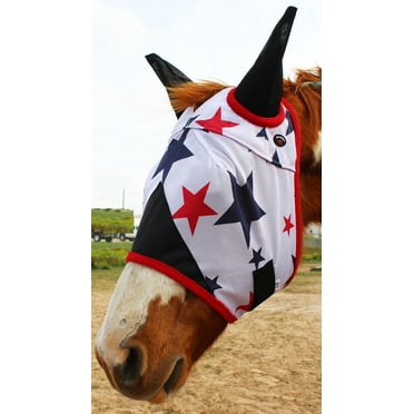 Challenger Horse Summer Airflow Mesh Stars  FlyMask 73257