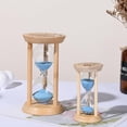 thumbnail image 4 of 1PCS 3/5/10/15/30 Minutes Wooden Hourglass Timer Home Living Room Desktop Decoration Children Birthday Gift Portable Sand Clock, 4 of 9