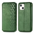 thumbnail image 2 of Dteck Case for Apple iPhone 13 mini 5.4-inch,Luxury Leather Card Holder Wallet Hybrid Rubber Flip Magnetic Case Kickstand Protective Phone Cover,Green, 2 of 7
