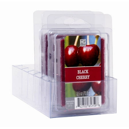 Hosley 6 Pack of 2.5oz Wax Cubes / Melts - BLACK CHERRY (Best Of Show Wax)
