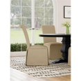 thumbnail image 6 of Pemberly Row Fabric Upholstered Skirted Dining Chairs in Khaki, 6 of 15