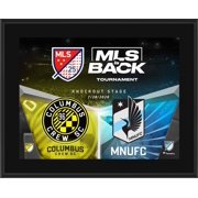 Columbus Crew SC vs. Minnesota United FC Unsigned 10.5" x 13" 2020 MLS is Back Tournament Round of 16 Match-Up Sublimated Plaque