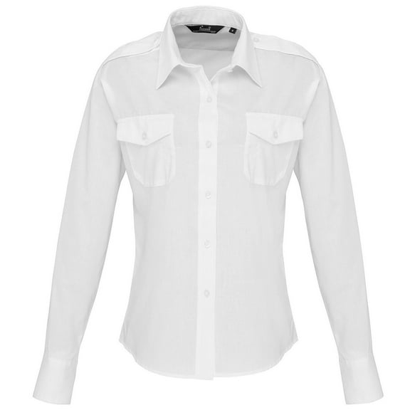 Premier Womens Long Sleeve Pilot Shirt