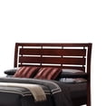 thumbnail image 2 of Transitional California King Size Wooden Bed with Slatted Headboard, Brown - Saltoro Sherpi, 2 of 5