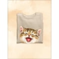 thumbnail image 3 of Laughing Kittens Sweatshirt Women -Kayomi Harai Designs, Female XX-Large, 3 of 4