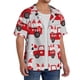 thumbnail image 2 of Fotbe Gnomes On The Car Camisa Estampada de Manga Corta para Hombre, Casual de Verano, Estilo Playero, Sin Arrugas-4X-Large, 2 of 5