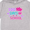thumbnail image 3 of Inktastic 100 Days of School in Pink and Purple with Crown Toddler Hoodie, 3 of 4
