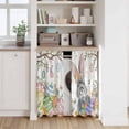 thumbnail image 6 of Easter Tier Curtains 54 Inch Length, Spring Bunny Eggs Botanical Leaves Tree Branch Cafe Short Curtains for Bathroom Over Sink, Small Kitchen Curtain Light Filtering Drapes 2 Panels 27.5"Wx54"L, 6 of 8