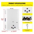 thumbnail image 2 of Tankless Water Heater 5.26GPM 20L Outdoor Portable GasHot Water Heater Instant Propane Water Heater With Digital Display ,Convertible Temperature Scale, 2 of 6