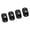 A001- Black (Style A), variant on Ball Transfer Casters, Self-Adhesive Casters, Caster Wheels for Drawers, Silent Casters, 4 Pack 2X1 Inch Low Profile Stainless Steel Ball Universal Rolling Wheels for Smooth