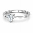 thumbnail image 6 of HeartsAndYou 0.5ct Heart Cut Moissanite Solitaire Proposal Engagement Ring for Women 18k White Gold Over Silver Stylish, 6 of 7