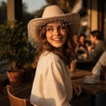 thumbnail image 7 of vlrwzc Rhinestone Fringe Western Cowboy Hat, Sparkling Cowgirl Hat for Festivals and Concerts, 7 of 7