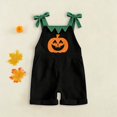 thumbnail image 2 of Shadoumai Halloween Jumpsuit Pumpkin Face Straps Romper For Kids, Comfortable Casual Jumpsuit For Girls Daily Play Outfit Jumpsuit, 2 of 8