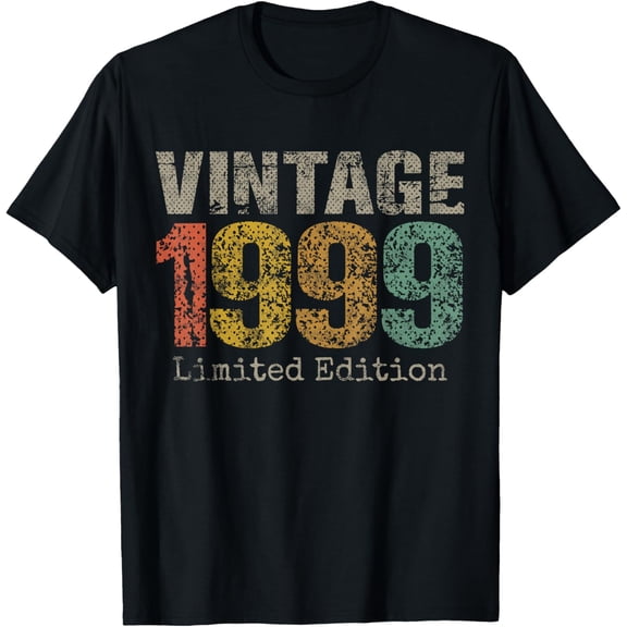Exquisite and comfortable-Vintage 1999 Limited Edition 26th Birthday Gifts 26 Year Old T-Shirt
