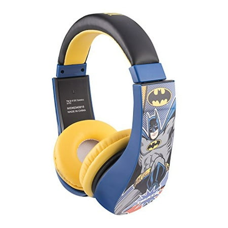 Batman Over the Ear Headphone Kid Safe with Volume