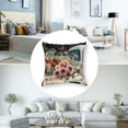 thumbnail image 5 of nygtbtfer Pillow Covers Set of 2 Fresh Flower Home Decorations for Sofa Couch Outdoor Living Room White, 5 of 7