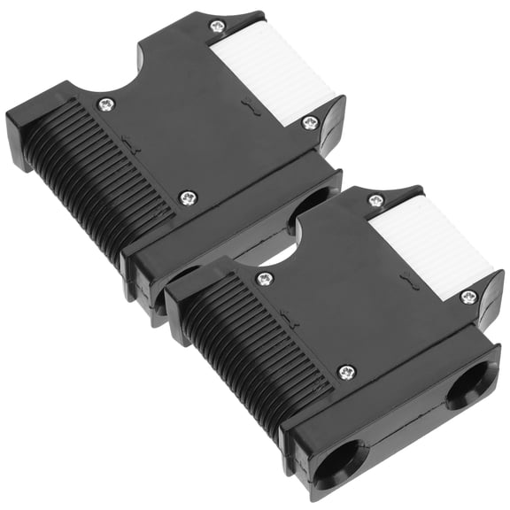 SEWOART 2Pcs Black Marine Fending Hooks Boat Rail Adjuster Clips Practical and Sturdy Hardware