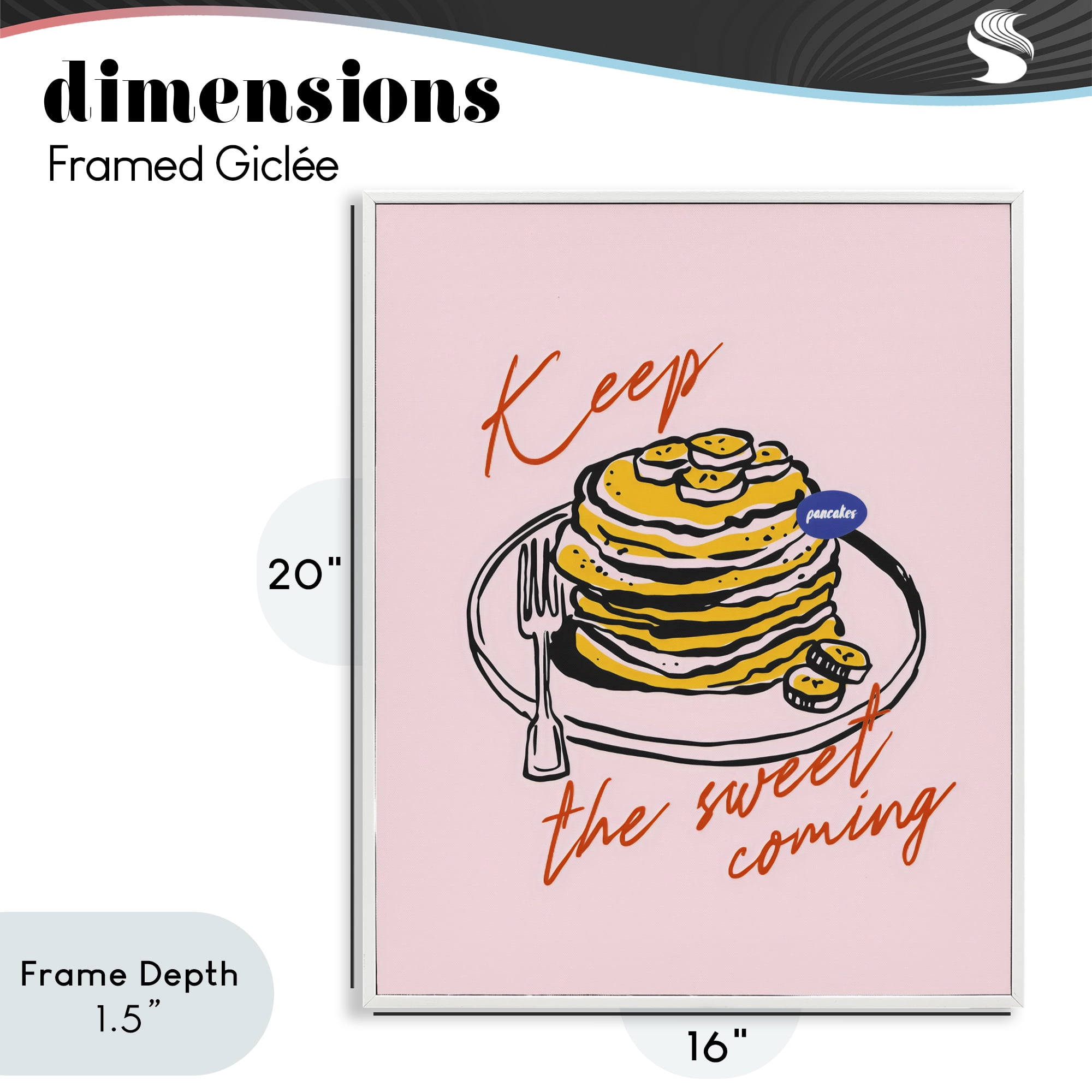 Stupell Industries Keep The Sweet Coming White Framed Giclee Art, design by The Prints Vibe