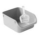 thumbnail image 5 of Contenedor de arena para gatos semicerrado con tapa abierta y antiadherente. gris, 5 of 9