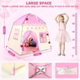 thumbnail image 3 of KANCOKIT Portable Children's Princess Castle Play Tents, Pink, 3 of 11