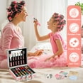 thumbnail image 3 of Funda de transporte de maquillaje Anpro All-in-One con set de maquillaje profesional para adolescentes, 3 of 8