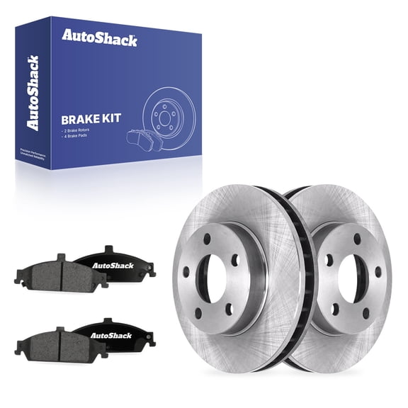 AutoShack Front Brake Rotors & Ceramic Pads for Chevrolet, Pontiac & Oldsmobile, Malibu 1997-2003 Grand Am 1999-2005 Alero 1999-2004, FWD L4 2.2L 2.4L V6 3.1L 3.4L - 10.94" (278 mm), 5-Lug