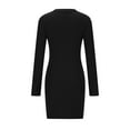 thumbnail image 5 of Ltctricy Women's Sweater Dress Knitted Long Sleeve Bodycon Mini Dress Trendy Elegant Cocktail Party Pencil Dress, 5 of 7