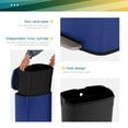 thumbnail image 5 of NiamVelo 13 Gallon Kitchen Trash Can with Lid, Metal Step on Trash Can Stainless Steel Trash Can Touchless Garbage Bin for Office Bedroom Bathroom , Deep Blue, 5 of 9