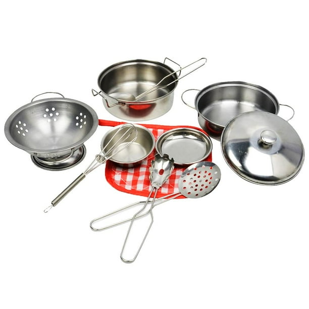 10pcs / Set Utensilios de Cocina Utensilios de Cocina Juguetes Playset Juguetes para Niños Set Accesorios